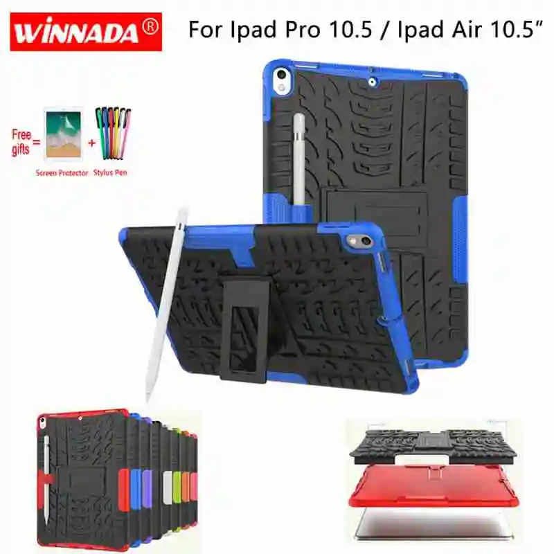 For Apple ipad PRO 10.5 case 10.5 inch Armor case Tablet Silicone TPU+PC Shockproof Stand Cover for ipad Air 10.5 2019 +pen+Film
For Apple ipad PRO 10.5 case 10.5 inch Armor case Tablet Silicone TPU+PC Shockproof Stand Cover for ipad Air 10.5 2019 +pen+Film