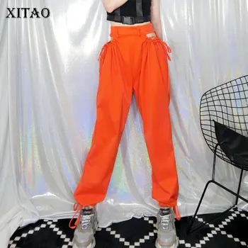 XITAO Drawstring Women Cargo Pants 2020 High Waist Pocket Elastic Waist Pleated Goddess Fan Casual Style Loose Pants ZYQ4323
XITAO Drawstring Women Cargo Pants 2020 High Waist Pocket Elastic Waist Pleated Goddess Fan Casual Style Loose Pants ZYQ4323