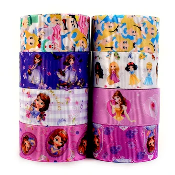 5 Yards Grosgrain/Satin Ribbon 16mm/25mm/38mm/50mm/75mm Beautiful Cartoon Princess Printed for DIY Hair Bows 
5 Yards Grosgrain/Satin Ribbon 16mm/25mm/38mm/50mm/75mm Beautiful Cartoon Princess Printed for DIY Hair Bows