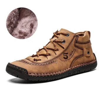 2020 Autumn Winter Shoes Men Boots Warm Plush for Cold Winter Mens Ankle Boots Thick Sole Non-slip Snow Boots Black KA2584
2020 Autumn Winter Shoes Men Boots Warm Plush for Cold Winter Mens Ankle Boots Thick Sole Non-slip Snow Boots Black KA2584