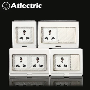 Atlectric IP55 Waterproof Dust-proof Outdoor Wall Power Socket Waterproof Switch Outlet Weatherproof Socket Universal Socket
Atlectric IP55 Waterproof Dust-proof Outdoor Wall Power Socket Waterproof Switch Outlet Weatherproof Socket Universal Socket