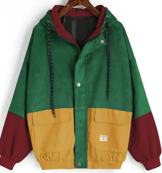 Fashionable New Long-sleeved Corduroy Jacket for Men and Women Couple Jackets Patchwork Drawstring Hit Color Autumn Jacket
Fashionable New Long-sleeved Corduroy Jacket for Men and Women Couple Jackets Patchwork Drawstring Hit Color Autumn Jacket