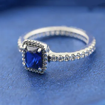 Authentic 925 Sterling Silver Blue Square Personalized Creative Pan Ring For Women Wedding Party Gift Fashion Jewelry
Authentic 925 Sterling Silver Blue Square Personalized Creative Pan Ring For Women Wedding Party Gift Fashion Jewelry