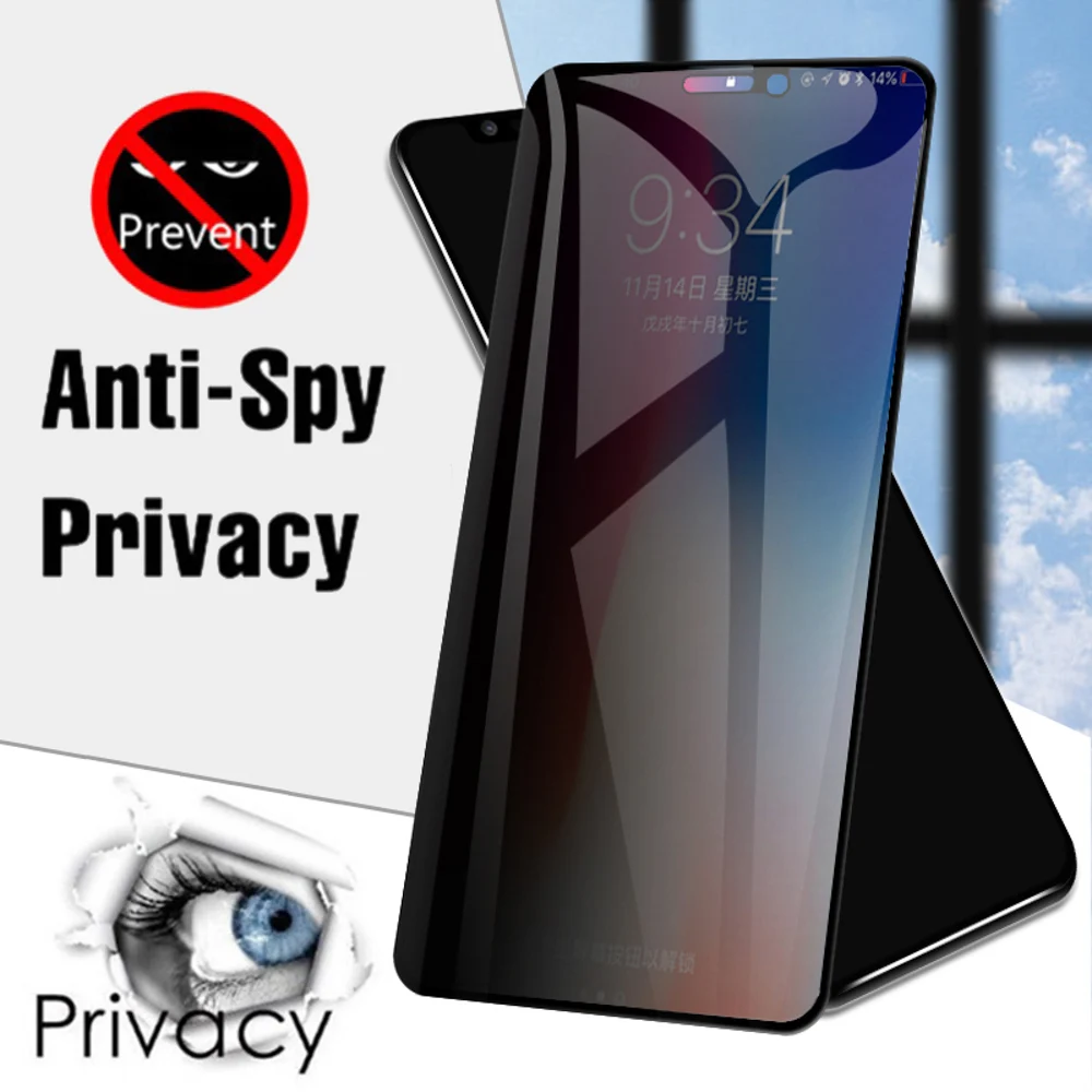 Фото 3D Privacy Закаленное стекло для iPhone 12 11 Pro Max Защитная пленка экрана XS XR X 7 8 6 6S Plus SE 2020