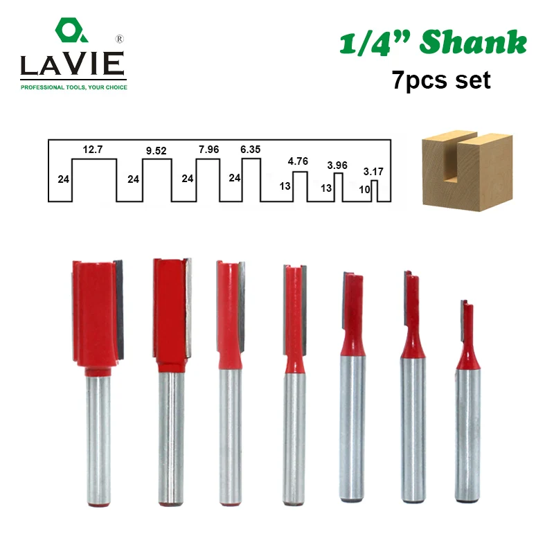 Фреза LA VIE MC01012, 7 шт., 1/4 дюйма, 6,35 мм, хвостовик, одно двойное лезвие, прямые биты, фрезы для резки дерева, инструмента
Фреза LA VIE MC01012, 7 шт., 1/4 дюйма, 6,35 мм, хвостовик, одно двойное лезвие, прямые биты, фрезы для резки дерева, инструмента
