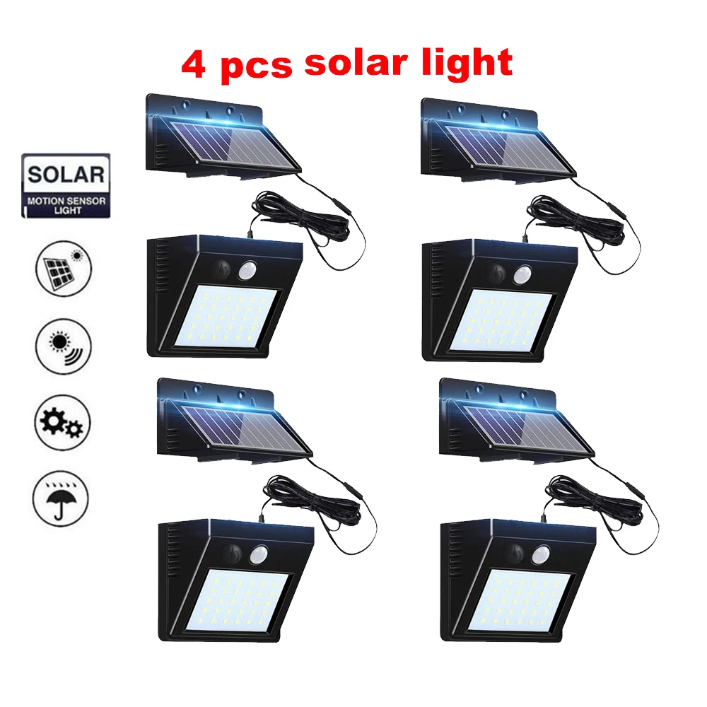 2/4pcs 100/56/30 LED Waterproof PIR Motion Sensor Wall Lamp 4 Mode Solar Light For Outdoor Rotable Pole Garden Wall Waterproof L
2/4pcs 100/56/30 LED Waterproof PIR Motion Sensor Wall Lamp 4 Mode Solar Light For Outdoor Rotable Pole Garden Wall Waterproof L