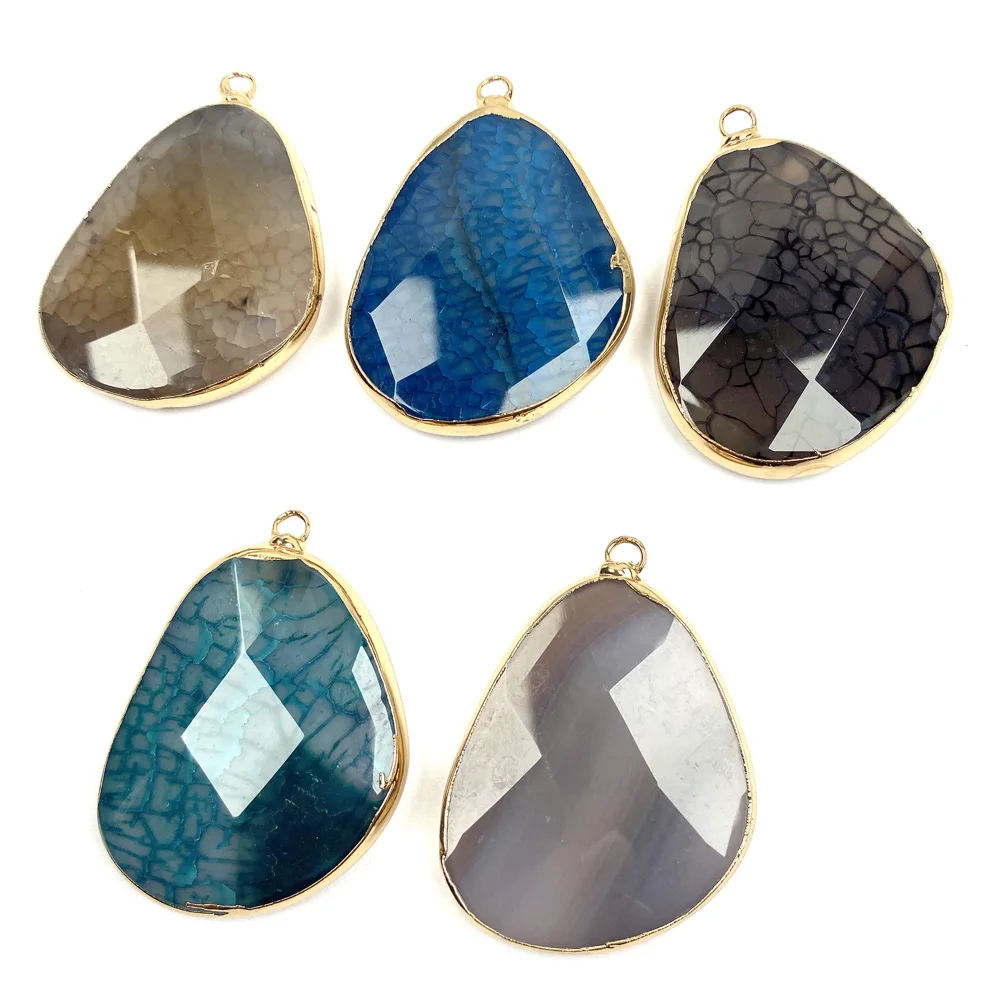 Natural Stone Pendant Stripe Agates Irregular Shape Faceted Charms For Jewelry Making DIY Bracelet Necklace Earring Accessories
Natural Stone Pendant Stripe Agates Irregular Shape Faceted Charms For Jewelry Making DIY Bracelet Necklace Earring Accessories