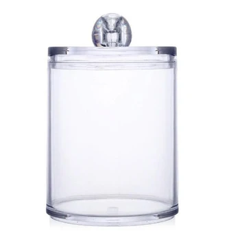 Transparent Cotton Swabs Box Jewelry Storage Box Holder Acrylic Makeup Organizer Round Jars Container Plastic Organizer Box M13
Transparent Cotton Swabs Box Jewelry Storage Box Holder Acrylic Makeup Organizer Round Jars Container Plastic Organizer Box M13