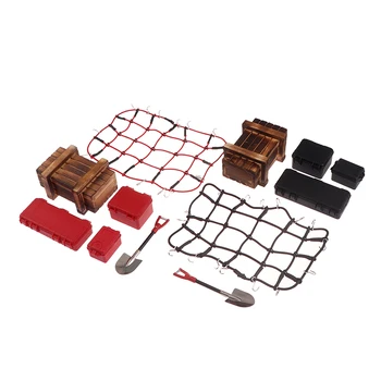 6Pcs / Set Simulated Suitcase Luggage Net Shovel For Defender SCX10 90046 90047 Rc Car Accessories
6Pcs / Set Simulated Suitcase Luggage Net Shovel For Defender SCX10 90046 90047 Rc Car Accessories