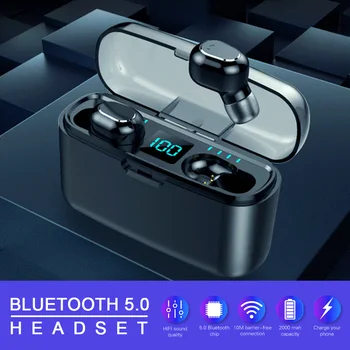 2000mAh Power bank HIFI 8D Bluetooth 5.0 Earphone Headphones wireless earphones PK S11 F9 TWS earbuds Headsets for Smartphone
2000mAh Power bank HIFI 8D Bluetooth 5.0 Earphone Headphones wireless earphones PK S11 F9 TWS earbuds Headsets for Smartphone