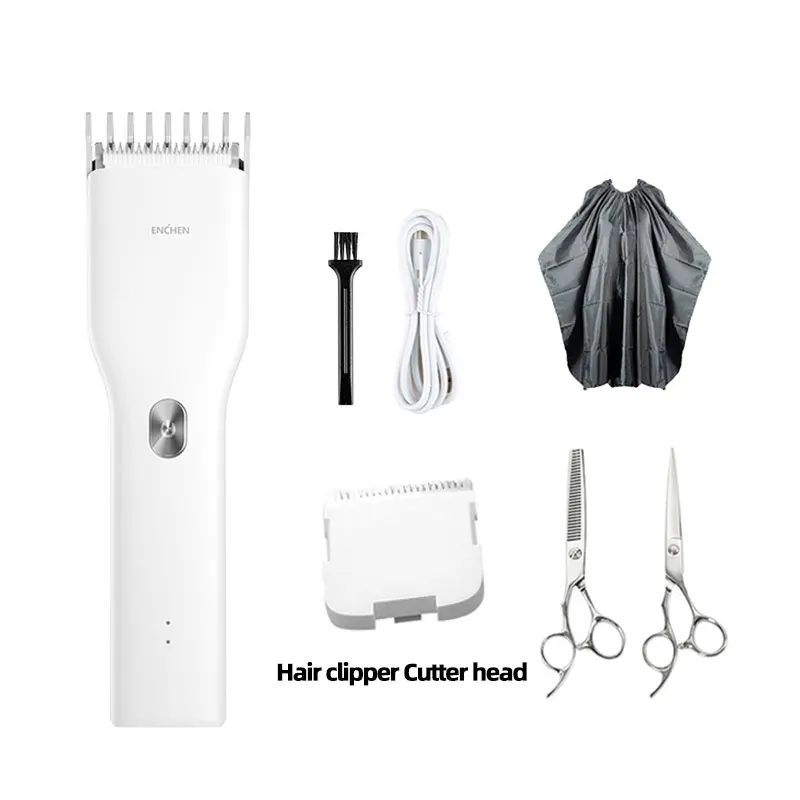

Enchen Boost Electric Hair Clipper Speed Ceramic Cutter Hair Fast Charging Hair Trimmer USB Cordless Children Hair Clipper Men
