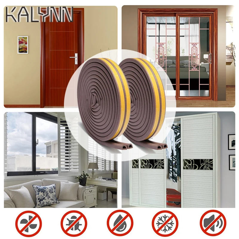 Useful 5m/10m Self-Adhesive D Type Doors Windows Foam Seal Strip Soundproofing Collision Avoidance Rubber Sealing Strips Sticker
Useful 5m/10m Self-Adhesive D Type Doors Windows Foam Seal Strip Soundproofing Collision Avoidance Rubber Sealing Strips Sticker