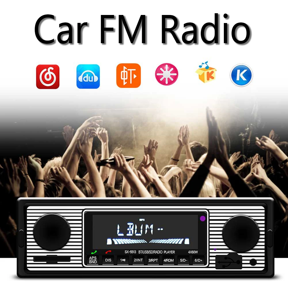 Bluetooth Vintage Autoradio Car Stereo Radio FM Aux Input Receiver SD USB 12V In-dash Car Handfree MP3 Multimedia Player
Bluetooth Vintage Autoradio Car Stereo Radio FM Aux Input Receiver SD USB 12V In-dash Car Handfree MP3 Multimedia Player