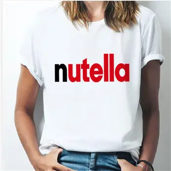 2020 Women T-shirt Nutella Print Funny O-neck Female Tshirt Streetwear Ladies Tops Short Clothes Kawaii Harajuku Women's T-shirt
2020 Women T-shirt Nutella Print Funny O-neck Female Tshirt Streetwear Ladies Tops Short Clothes Kawaii Harajuku Women's T-shirt