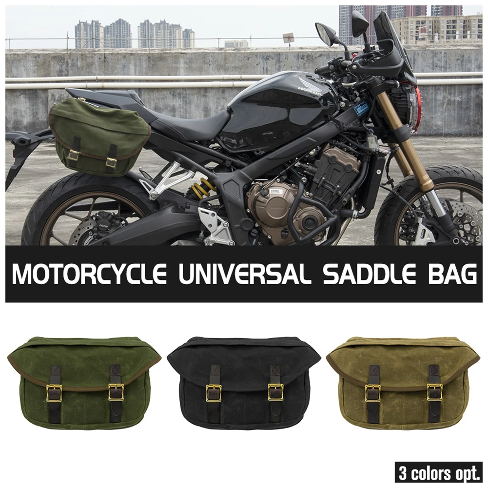 

Universal Motorcycle Bags Saddlebag Luggage Side Bags Travel Knight Rider For Harley Touring Triumph Bonneville Honda shadow New