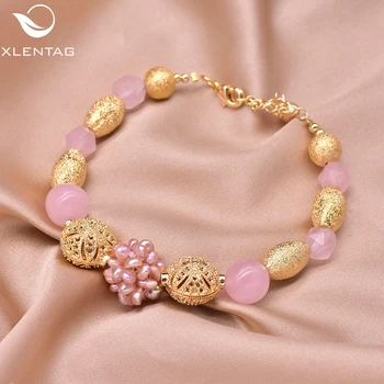 XlentAg Romantic Natural Pink Crystal Charm Bracelet Pink Freshwater Pearls Anime Women Accessories Boho Luxury Jewrlry GB0927B
XlentAg Romantic Natural Pink Crystal Charm Bracelet Pink Freshwater Pearls Anime Women Accessories Boho Luxury Jewrlry GB0927B