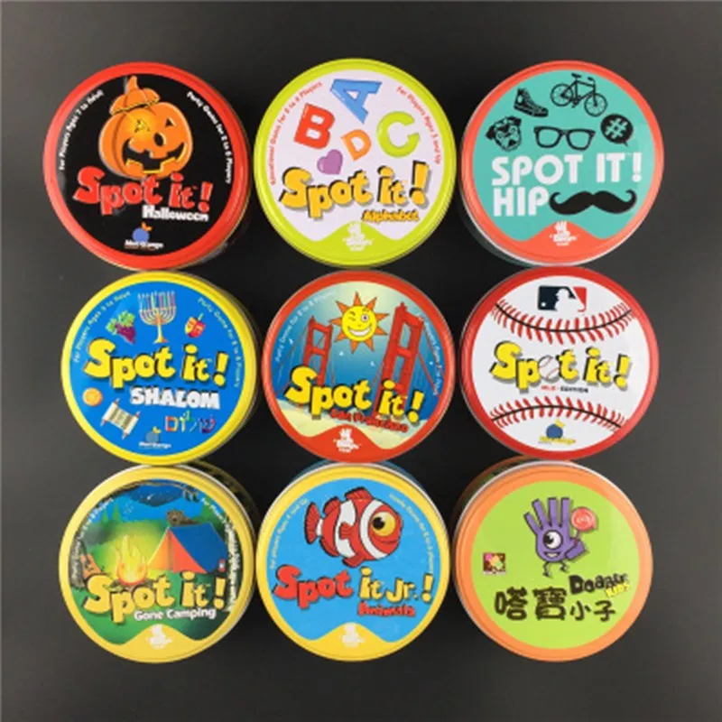 20 8.6CM Styles Dobble Spot It Toy Iron Box 55 Cards Game Card Basic English Version On Road Holidays Dobble Game Card
20 8.6CM Styles Dobble Spot It Toy Iron Box 55 Cards Game Card Basic English Version On Road Holidays Dobble Game Card