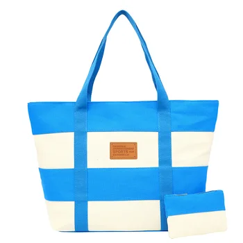 Tote Canvas Stripe Wide Mouth Digging Ladies Bag Zipper Double Rope Square Sister Bag Handbag Girl Shoulder Tote
Tote Canvas Stripe Wide Mouth Digging Ladies Bag Zipper Double Rope Square Sister Bag Handbag Girl Shoulder Tote
