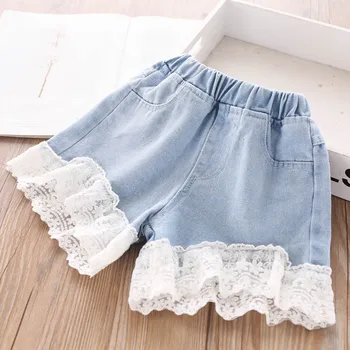 2020 Summer Girls Lace Denim Shorts Children's Clothing Wholesale 
2020 Summer Girls Lace Denim Shorts Children's Clothing Wholesale