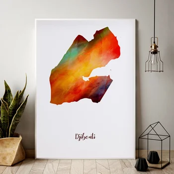 Djibouti map watercolor Map Modern City Canvas Art Print Wall Pictures for Living Room No Frame
Djibouti map watercolor Map Modern City Canvas Art Print Wall Pictures for Living Room No Frame