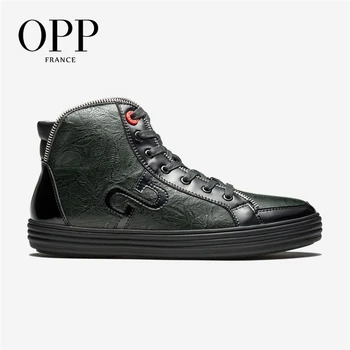 OPP Men's boots High Top Genuine Leather Men Shoes Winter Boots men Zip Metal Style Shoes Ankle Boots for men
OPP Men's boots High Top Genuine Leather Men Shoes Winter Boots men Zip Metal Style Shoes Ankle Boots for men