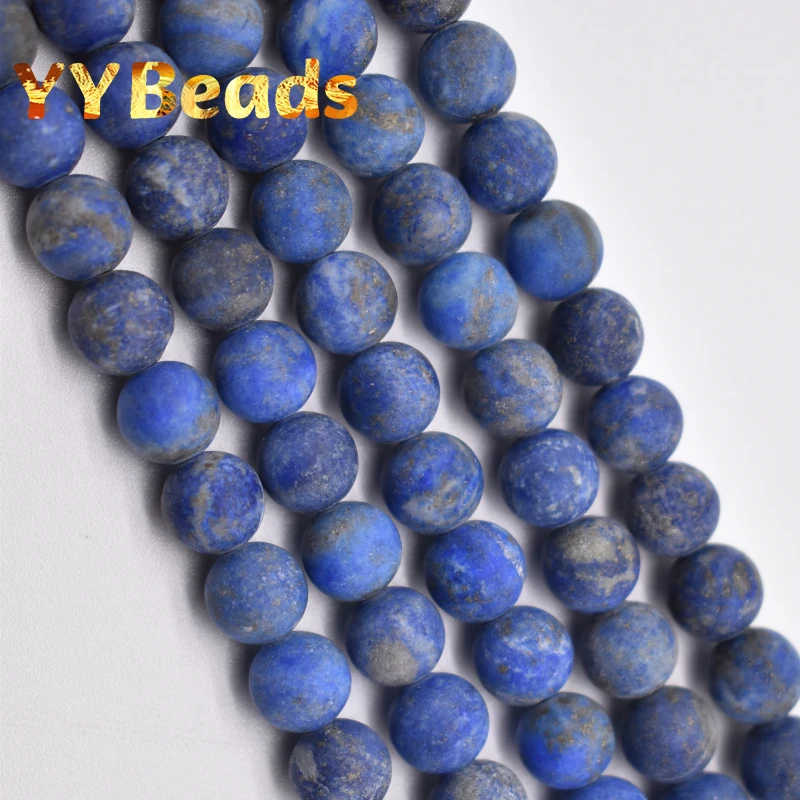 

AAA + матовый Натуральный камень из природного афганского Lapis Lazuli драгоценный камень бисер круглый свободные бусины 15 "нитка 4681012 мм для изготовления ювелирных изделий