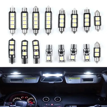 16pcs Set SMD Canbus Light LED 12V Interior White Error Free Super Bright Lamp Festoon Bulbs Kit Auto Car Dome Parking Styling
16pcs Set SMD Canbus Light LED 12V Interior White Error Free Super Bright Lamp Festoon Bulbs Kit Auto Car Dome Parking Styling