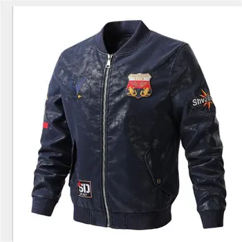 2020 spring autumn new leather men's slim locomotive leather jacket thin embroidered casual men jackets Outerwear Coat
2020 spring autumn new leather men's slim locomotive leather jacket thin embroidered casual men jackets Outerwear Coat