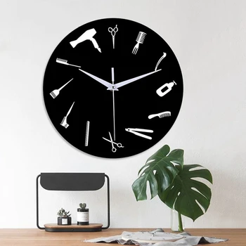 Acrylic 12 Inch Mute Wall Clock Decoration Clock Bedroom Living Room Barber Tool Style
Acrylic 12 Inch Mute Wall Clock Decoration Clock Bedroom Living Room Barber Tool Style