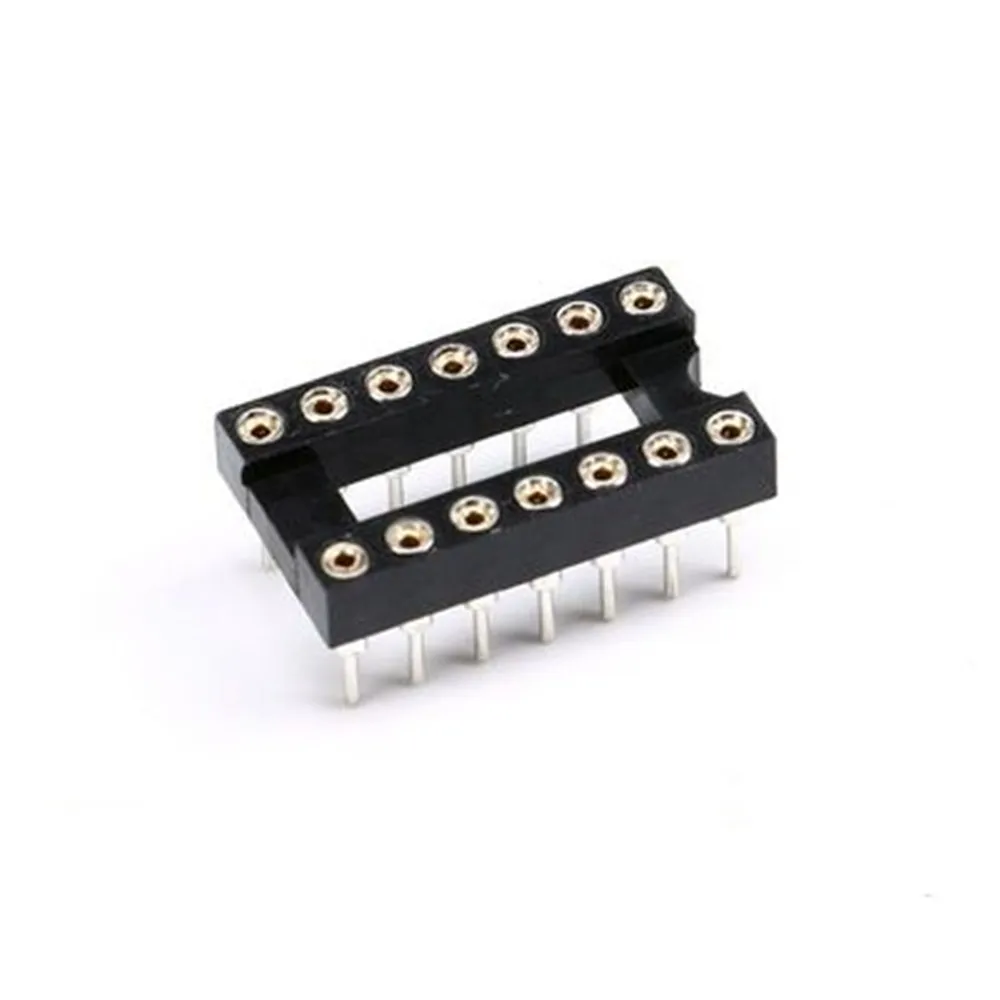 50pcs Round Hole 14 Pin 2.54MM DIP IC Socket Adaptor Solder Type IC Connector (If you need other quantity, please contact us )
50pcs Round Hole 14 Pin 2.54MM DIP IC Socket Adaptor Solder Type IC Connector (If you need other quantity, please contact us )