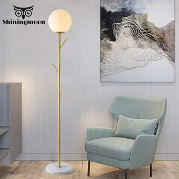 Nordic Creative Led E27 Glass Lampshade Floor Lamp All Copper Marble Luxury Gold Art Floor Lamps Living Room Bedroom Floor Light 
Nordic Creative Led E27 Glass Lampshade Floor Lamp All Copper Marble Luxury Gold Art Floor Lamps Living Room Bedroom Floor Light