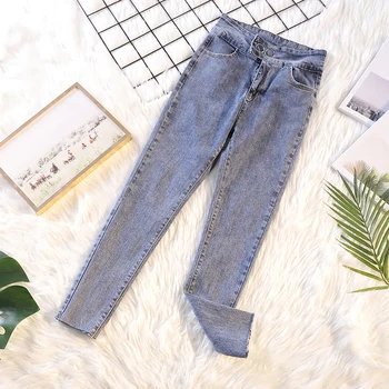 5xl good quality plus big size latest women spring autumn winter 2020 feminina elastic thin denim pants female A5445
5xl good quality plus big size latest women spring autumn winter 2020 feminina elastic thin denim pants female A5445