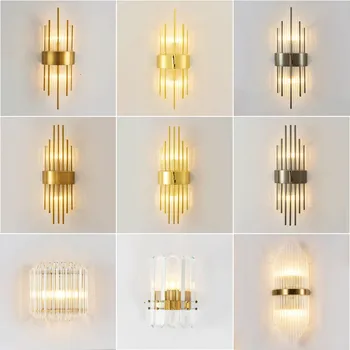 Modern design Luxury Crystal Wall Lamp Bedroom Aisle Corridor LED Wall Light Bathroom Wall Sconce Foyer Bedside Lamp Bathroom 
Modern design Luxury Crystal Wall Lamp Bedroom Aisle Corridor LED Wall Light Bathroom Wall Sconce Foyer Bedside Lamp Bathroom