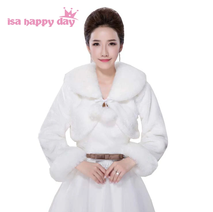 Wedding Prom Party Accessories Teens Faux Fur Bolero Long Sleeves Ivory Wedding Jackets Winter Warm Coats Bride Wedding Coat
Wedding Prom Party Accessories Teens Faux Fur Bolero Long Sleeves Ivory Wedding Jackets Winter Warm Coats Bride Wedding Coat