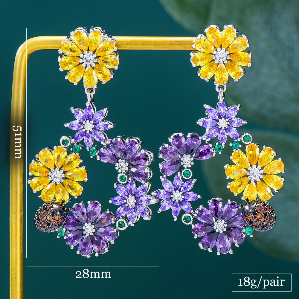 Missvikki Summer Beach Shimmering Dangle Earrings High Quality CZ for Women Girl Daily Fashion Rainbow Romantic Earring Jewelry
Missvikki Summer Beach Shimmering Dangle Earrings High Quality CZ for Women Girl Daily Fashion Rainbow Romantic Earring Jewelry