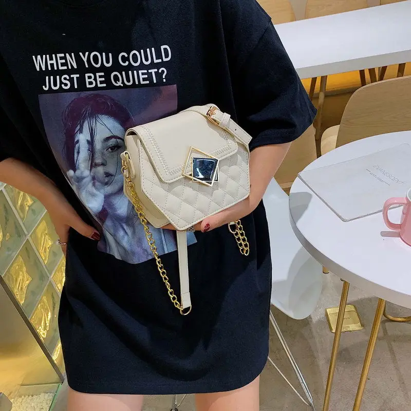 New Arrival Bag WOMEN'S Bag 2019 New Style Fashion Korean-style Fashion Rhombus Chain Bag Textured Versatile Shoulder
New Arrival Bag WOMEN'S Bag 2019 New Style Fashion Korean-style Fashion Rhombus Chain Bag Textured Versatile Shoulder