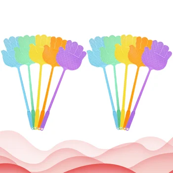 10PCS Creative Palm Shape Swatter Lengthen Large Size Flyswatter Thickening Mosquito Killing Plate for Home Use (Random Color) 
10PCS Creative Palm Shape Swatter Lengthen Large Size Flyswatter Thickening Mosquito Killing Plate for Home Use (Random Color)