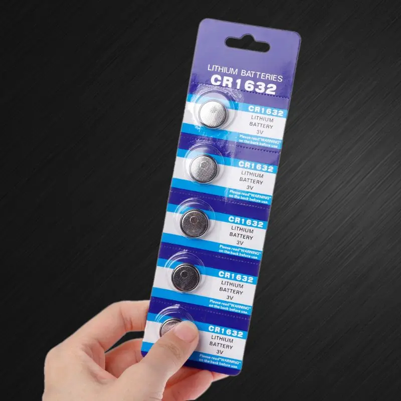 5PCS Button Battery CR1632 Lithium Coin Cell Batteries 3V LM1632 BR1632 ECR1632 CR 1632 Electronic Watch Toy Remote
5PCS Button Battery CR1632 Lithium Coin Cell Batteries 3V LM1632 BR1632 ECR1632 CR 1632 Electronic Watch Toy Remote