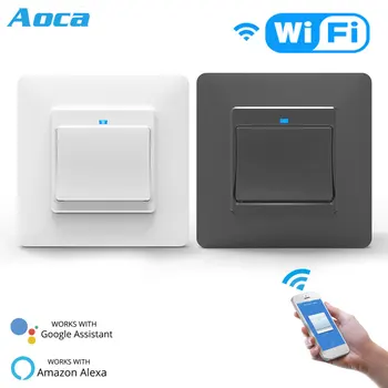 WiFi DE Smart Push Button 1Gang Switch Removable&Detachable Smart Life Tuya App Remote Control Work with Alexa Google Home
WiFi DE Smart Push Button 1Gang Switch Removable&Detachable Smart Life Tuya App Remote Control Work with Alexa Google Home