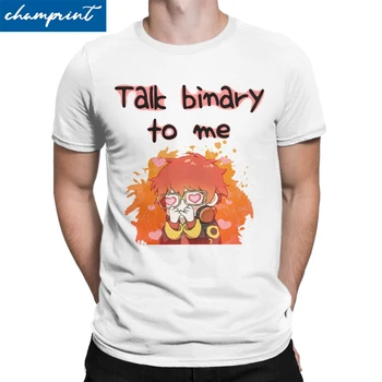 Men's T-Shirts 707-Talk Binary To Me Casual Pure Cotton Tees Mystic Messenger MM BG Otome Game T Shirts O Neck Clothes Summer
Men's T-Shirts 707-Talk Binary To Me Casual Pure Cotton Tees Mystic Messenger MM BG Otome Game T Shirts O Neck Clothes Summer