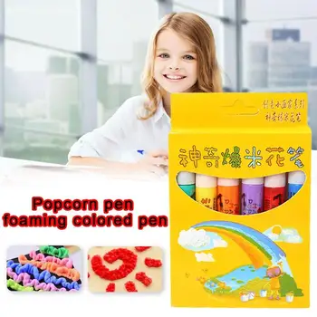 1/6pcs Magic Popcorn Marker Pen Multi Function Three-dimensional Graffiti Bubble Pen Erasable Art Marker Pen For Kid DIY Drawing
1/6pcs Magic Popcorn Marker Pen Multi Function Three-dimensional Graffiti Bubble Pen Erasable Art Marker Pen For Kid DIY Drawing
