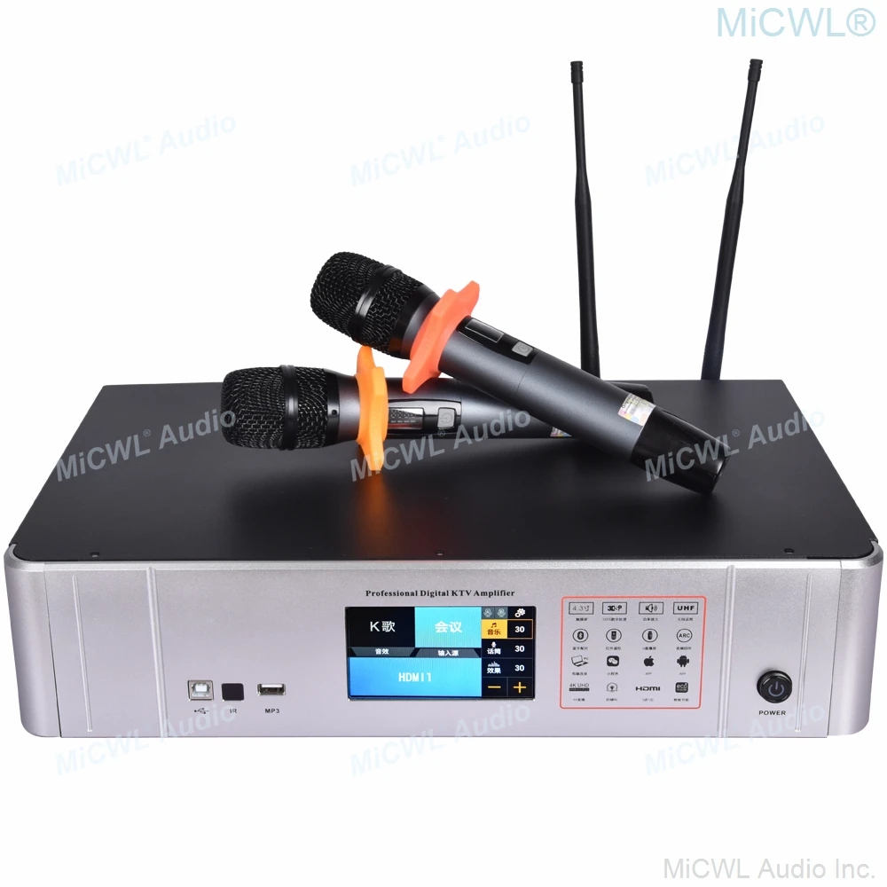 Karaoke 200 Channel Wireless Audio Microphones 1300W Digital Power Amplifier Effects Processor Conference Room Stage Performance
Karaoke 200 Channel Wireless Audio Microphones 1300W Digital Power Amplifier Effects Processor Conference Room Stage Performance