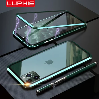 Luphie Magnetic Metal Case For iphone 11 Pro Max Strong Magnet Glass Cover apple 11 Pro Clear Back Lens Protection Shell Coque
Luphie Magnetic Metal Case For iphone 11 Pro Max Strong Magnet Glass Cover apple 11 Pro Clear Back Lens Protection Shell Coque