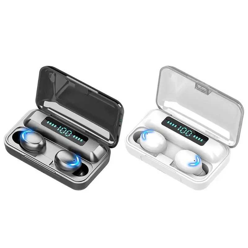 Bluetooth Earphone TWS LED Mini Display F9-5c Earpiece Stero Sound Wireless Noise Reduction 1500mah Power Bank With Microphone
Bluetooth Earphone TWS LED Mini Display F9-5c Earpiece Stero Sound Wireless Noise Reduction 1500mah Power Bank With Microphone