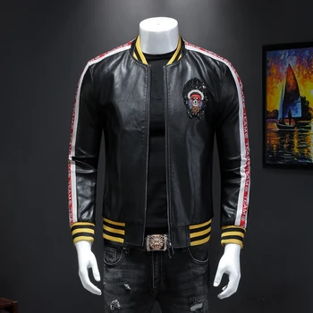 Male leisure fashion personality qiu dong PU leather jacket men suit male article number 19352 P225
Male leisure fashion personality qiu dong PU leather jacket men suit male article number 19352 P225