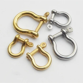 

Brass/SS Chain Hook Buckle Strap Key Ring Connector Carabiner Shackle Horseshoe Buckle Handbag Leather Hardware Accessories