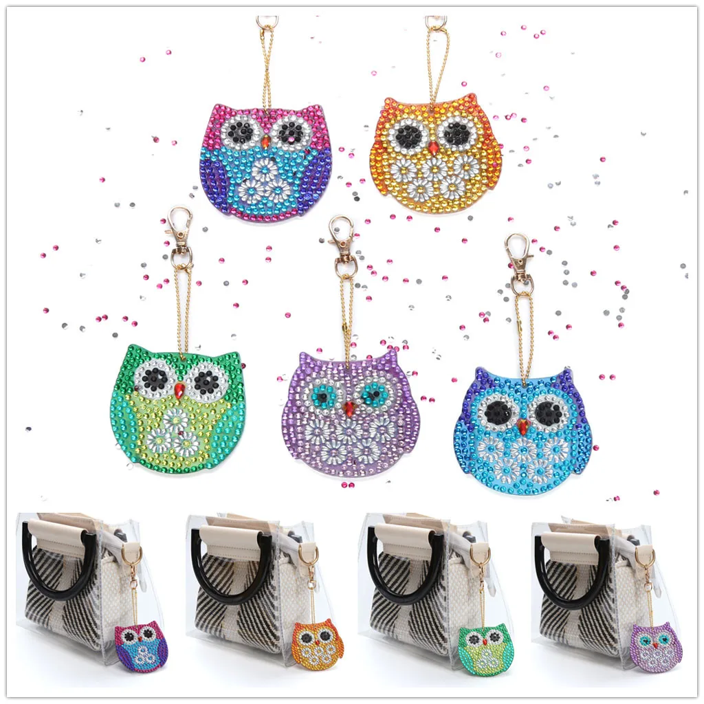 DIY Special Shape Full Diamond Diamond Pattern Key Ring Set Diamond Embroidery Owl Series Keychain Diamond Painting
DIY Special Shape Full Diamond Diamond Pattern Key Ring Set Diamond Embroidery Owl Series Keychain Diamond Painting