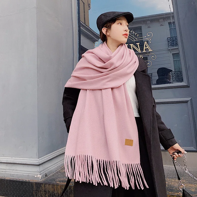 2019 Fshion Winter Cashmere Scarf For Women Warm Poncho Neck Scarfs Female Long Shawls and Wraps Solid Colors Scarves For Ladies
2019 Fshion Winter Cashmere Scarf For Women Warm Poncho Neck Scarfs Female Long Shawls and Wraps Solid Colors Scarves For Ladies