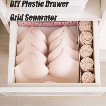 Plastic Drawer Grid Separator Divider Partition Storage Organizer Underwear Socks makeup Clapboard Freely combine partition DIY
Plastic Drawer Grid Separator Divider Partition Storage Organizer Underwear Socks makeup Clapboard Freely combine partition DIY