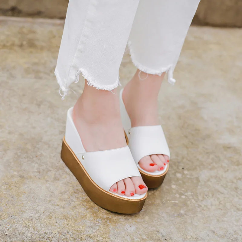 Women's 2019 New Style Summer Japanese-style Line-styled Thick Bottomed Slanted Heel Slippers Platform Heel Ultra-High-Heel Fish
Women's 2019 New Style Summer Japanese-style Line-styled Thick Bottomed Slanted Heel Slippers Platform Heel Ultra-High-Heel Fish